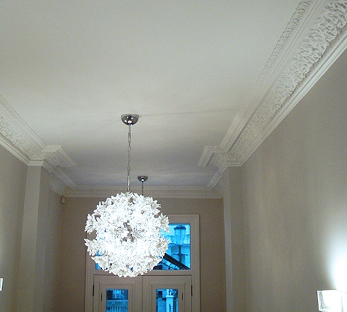 Ceiling after experiencing a dehumidifier