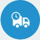 Delivery icon blue