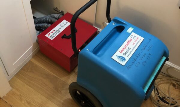 Dehumidifier in action